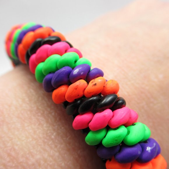 Neon Superduo Bangle - Picture 9 of 9